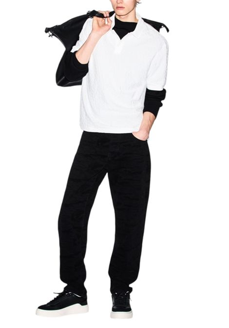 Polo jacquard in cotone mercerizzato ARMANI EXCHANGE | Polo | XM002346 AF10337U0009